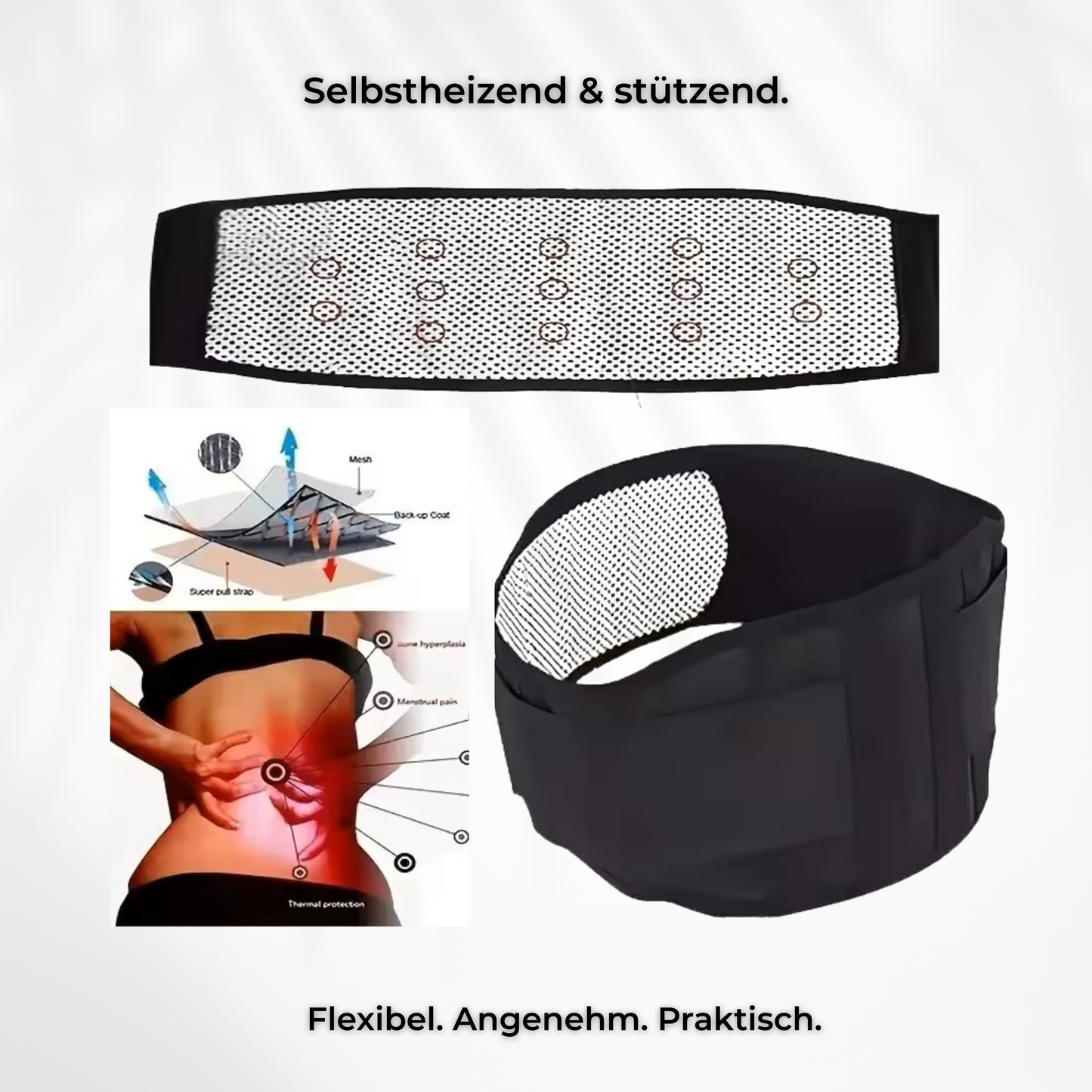 HeatBelt - Selbstheizender Rückenstützgürtel für Wärme & Entlastung