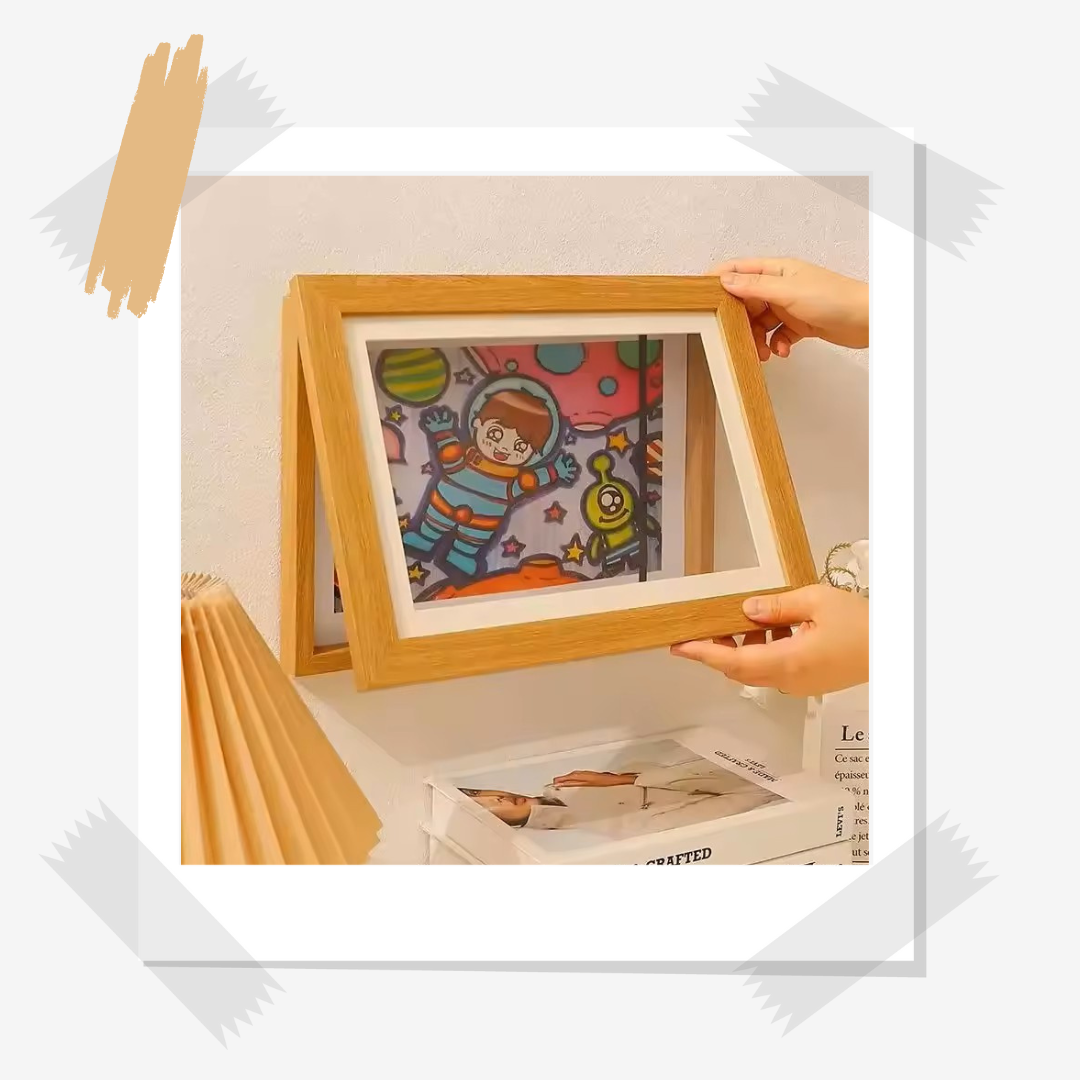 MemoryBear Frame™ Magnetischer Kinder-Kunstrahmen