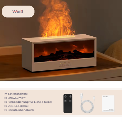 SnowLume™ Kamin-Aroma-Diffuser I Licht, Duft & Wärme im Winterzauber