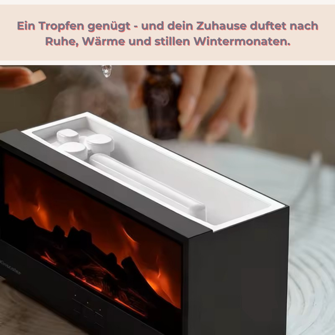 SnowLume™ Kamin-Aroma-Diffuser I Licht, Duft & Wärme im Winterzauber
