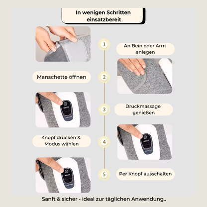 LegRelief™ – 360° Luftdruck Beinmassagegerät